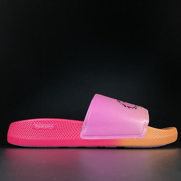 SKECHERS x Snoop Dogg Mr. Bombay Men 10 Slip On Slides Sandal Casual Pink Orange